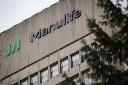 Signage is seen on Manulife Financial Corp.'s office tower in Toronto, Tuesday, Feb. 11, 2020. THE CANADIAN PRESS/Cole Burston