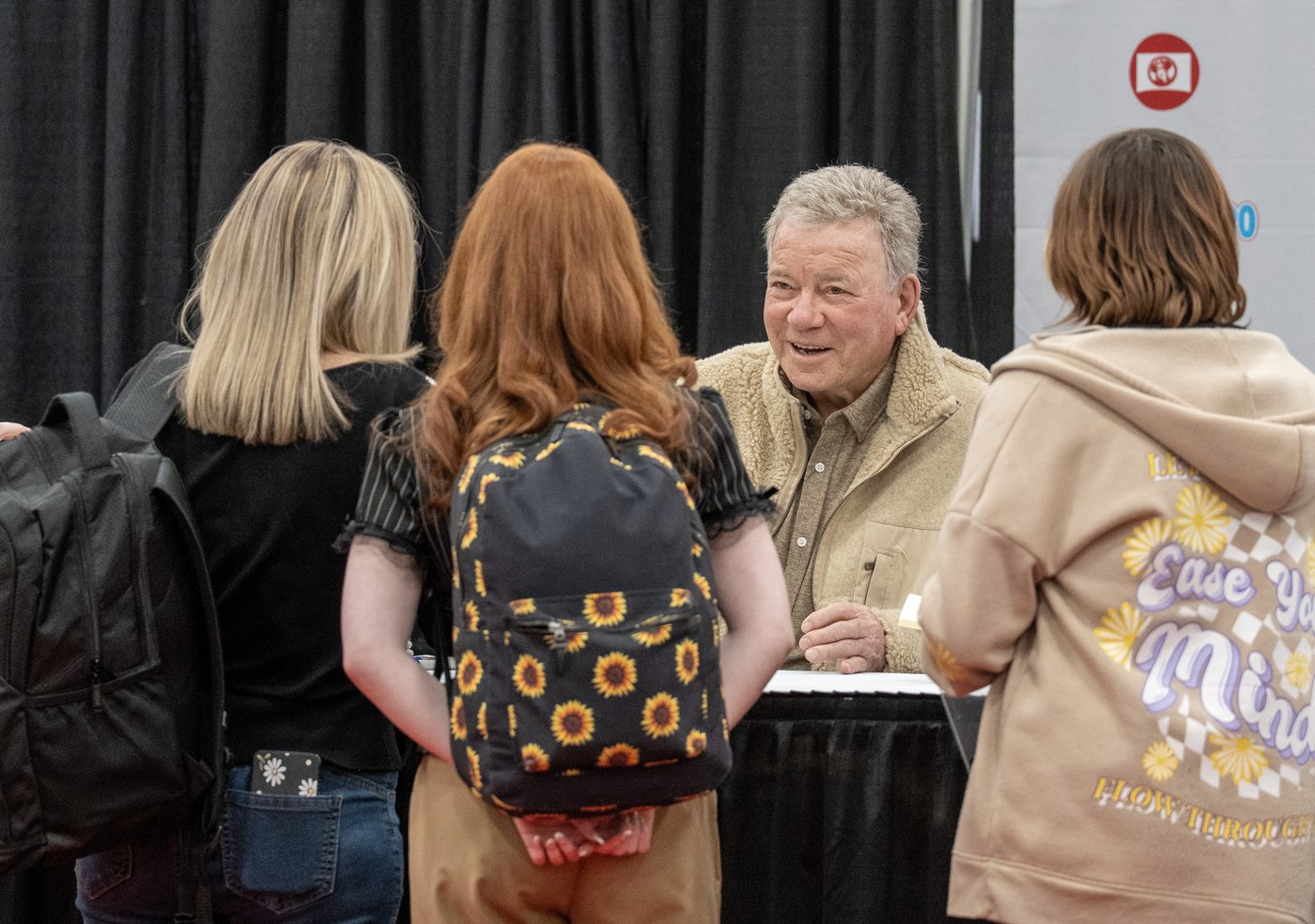 Actor William Shatner, known for his role as Captain Kirk in "Star Trek," signs autographs at the Calgary Expo Comics and Entertainment show in Calgary on Friday, April 24, 2026. THE CANADIAN PRESS/Todd Korol