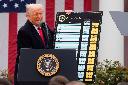 FILE - President Donald Trump speaks during an event to announce new tariffs in the Rose Garden at the White House on April 2, 2025, in Washington. (AP Photo/Mark Schiefelbein, File)