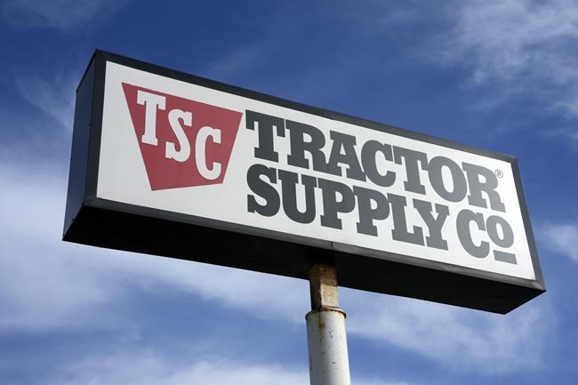 FILE - A Tractor Supply Company sign is pictured in Pittsburgh, Feb. 2, 2023. The company announced Thursday, June 27, 2024, that it is ending an array of corporate diversity and climate efforts, after weeks of conservative backlash against the rural retailer have piled up online. (AP Photo/Gene J. Puskar, File)