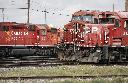 Locomotives sit idol at the CPKC railyard in Calgary, Alta., Thursday, Aug. 22, 2024. A union representing close to 300 signals workers with Canadian Pacific Kansas City Ltd. says its members are on strike. THE CANADIAN PRESS/Jeff McIntosh