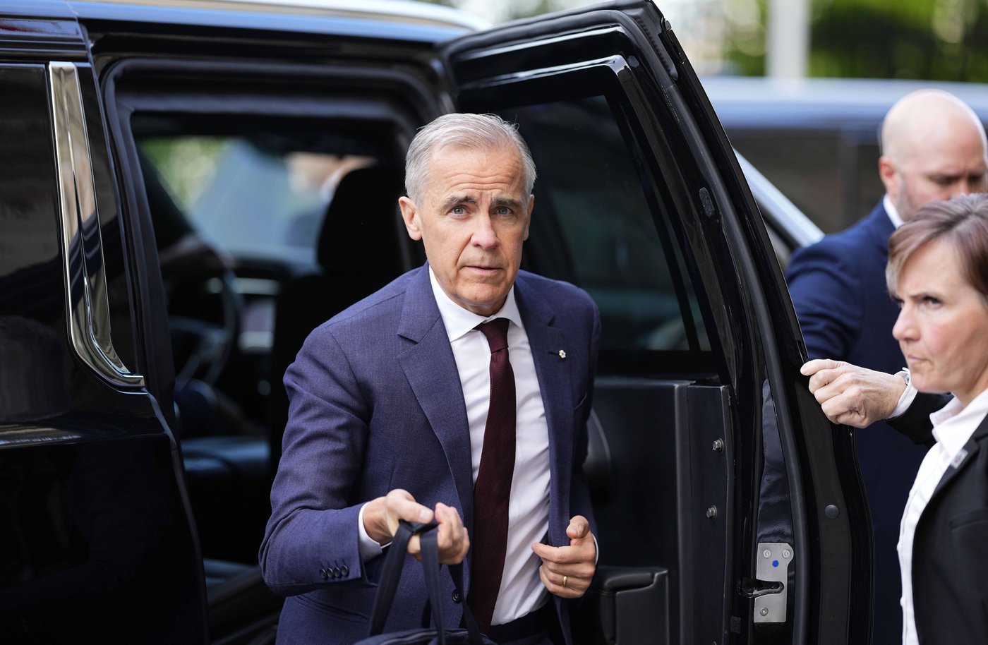 Prime Minister Mark Carney arrives on Parliament Hill in Ottawa before a meeting of the federal cabinet on Tuesday, June 2, 2026. THE CANADIAN PRESS/Justin Tang