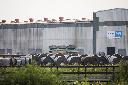 Rolled coils of steel sit in the yard at Algoma Steel Inc., the second largest steel producer in Canada, in Sault Ste. Marie, Ont., Friday, July 25, 2025. THE CANADIAN PRESS/Nick Iwanyshyn