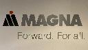 A Magna logo is shown in Milton, Ont. on Saturday, March 24, 2023. Magna International Inc. is a Canadian parts manufacturer for automakers. It is one of the largest companies in Canada and was recognized on the 2020 Forbes Global 2000. THE CANADIAN PRESS/Staff