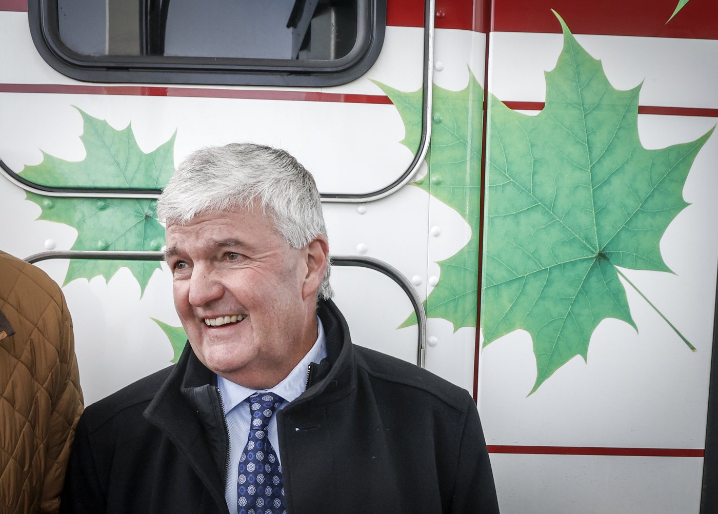 Michael Rose, CEO of Tourmaline, speaks at the opening of a natural gas fuelling station in Calgary, Alta., Tuesday, Oct. 22, 2024. THE CANADIAN PRESS/Jeff McIntosh