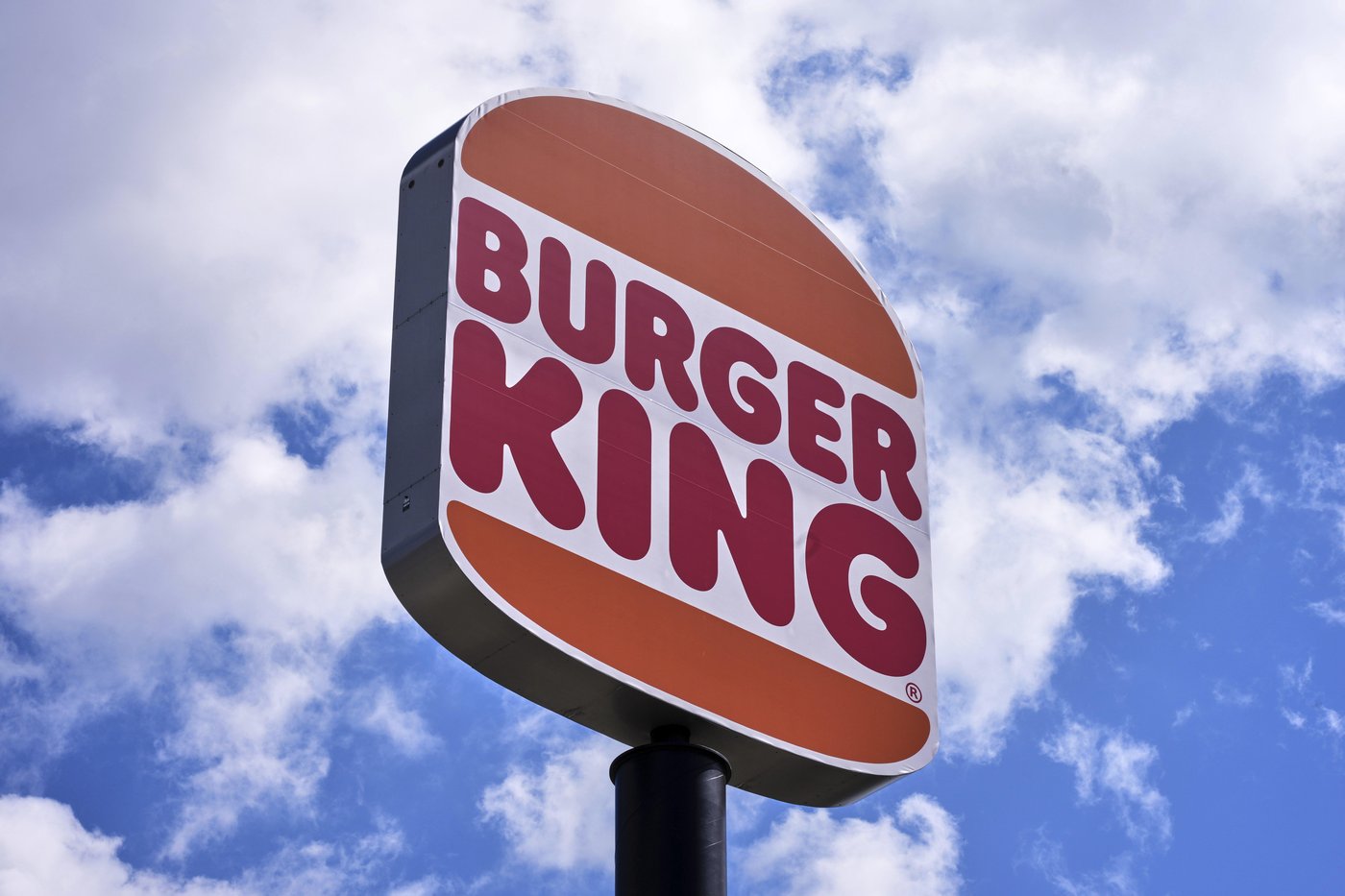 This is the sign outside a Burger King in Erie, Pa., on Monday, Sept. 8, 2025. (AP Photo/Gene J. Puskar)