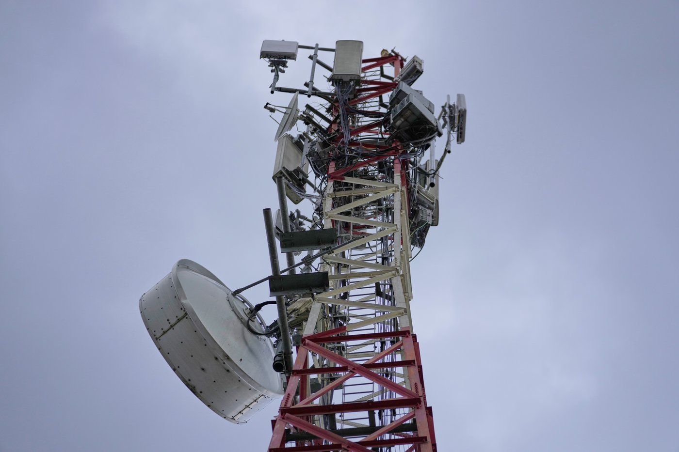 A telecommunications tower stands in Kajiado, Kenya, Saturday, April 25, 2026. (AP Photo/Brian Inganga)