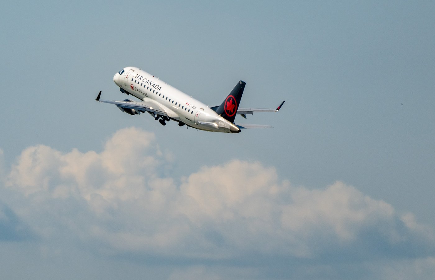 An Air Canada plane takes off from Montreal's Trudeau airport on Friday, Sept. 13, 2024. THE CANADIAN PRESS/Christinne Muschi