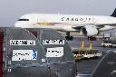 A Cargojet plane sits on the tarmac at the John C. Munro Hamilton International Airport in Hamilton, Ont., Friday, Feb. 23, 2024. THE CANADIAN PRESS/Nick Iwanyshyn