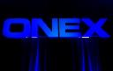 Onex Corp. is reporting an earnings loss in its second quarter after its investments slipped in value. The Onex Corporation logo is displayed at the company's annual general meeting in Toronto on Thursday, May 10, 2012. THE CANADIAN PRESS/Nathan Denette