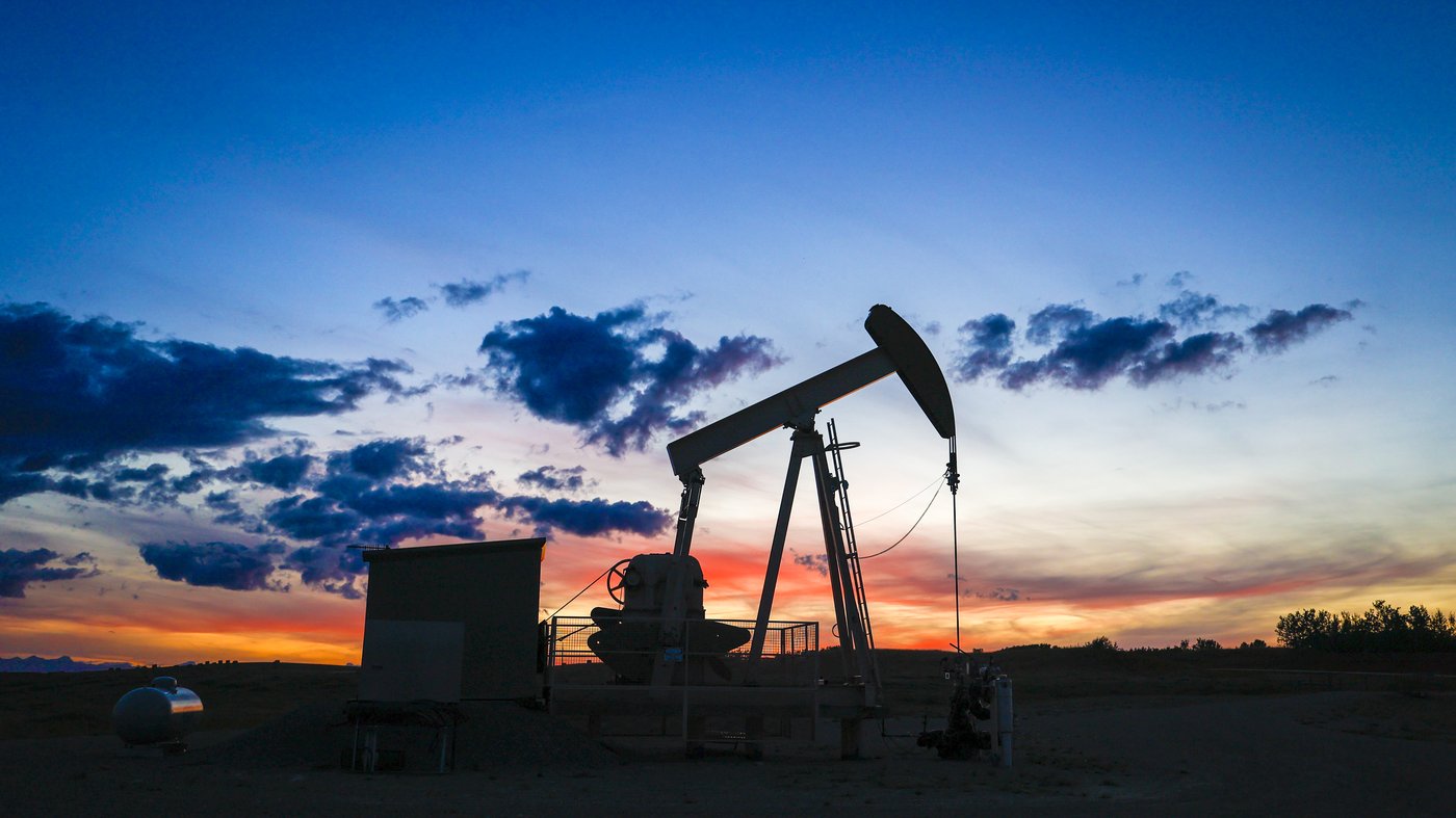 A pumpjack draws out oil from a well head near Calgary on Saturday, Sept. 17, 2022. THE CANADIAN PRESS/Jeff McIntosh