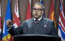 Alberta opposition leader Naheed Nenshi speaks with reporters on Parliament Hill in Ottawa, Thursday, Jan. 29, 2026. THE CANADIAN PRESS/Adrian Wyld