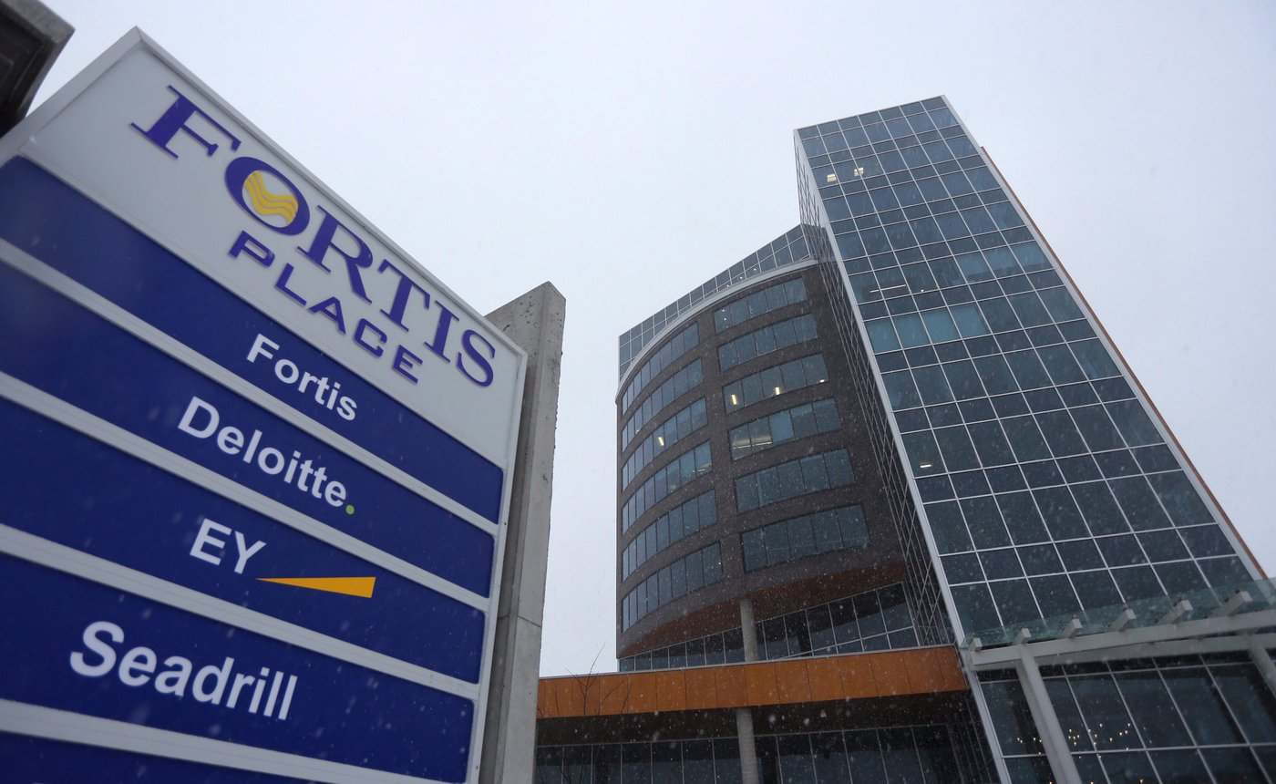 Fortis Place in downtown St. John's, N.L., is seen on Tuesday, Feb. 9, 2016. THE CANADIAN PRESS/ Paul Daly