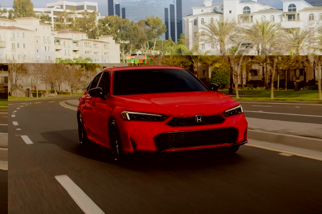 This photo provided by Honda shows the 2025 Civic. The Civic is newly available with a hybrid powertrain that gets up to an EPA-estimated 49 mpg in combined city/highway driving. (Courtesy of American Honda Motor Co. via AP)