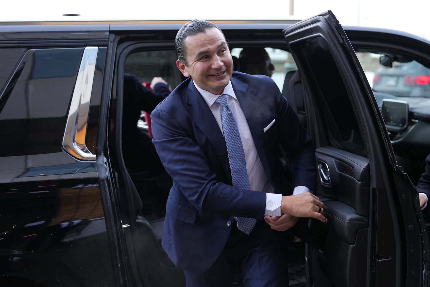 Premier of Manitoba Wab Kinew arrives for a First Ministers' Meeting in Ottawa, on Thursday, Jan. 29, 2026. THE CANADIAN PRESS/Justin Tang