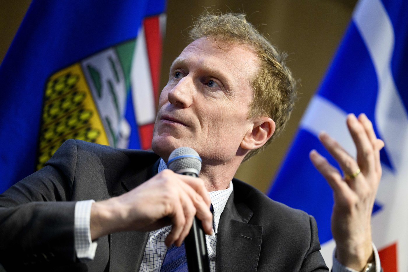 Marc Miller, Minister of Canadian Identity and Culture speaks during a Gen(Z)AI Plenary Convening fireside chat in Ottawa, on Thursday, April 30, 2026. THE CANADIAN PRESS/Spencer Colby