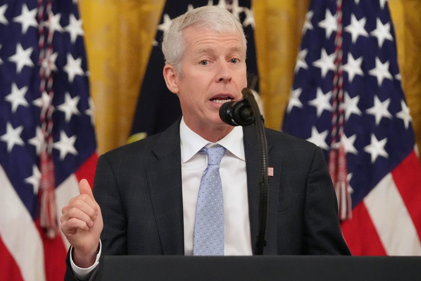 FILE - Energy Secretary Chris Wright speaks during an event, May 4, 2026, in the East Room at the White House in Washington. (AP Photo/Mark Schiefelbein, File)