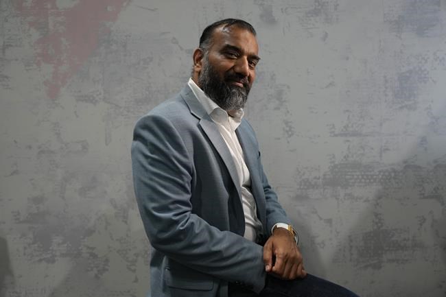 Manav Gupta, vice-president and chief technology officer at IBM Canada, poses for a photo at the Collision Conference, in Toronto on Wednesday, June 19, 2024.THE CANADIAN PRESS/Chris Young