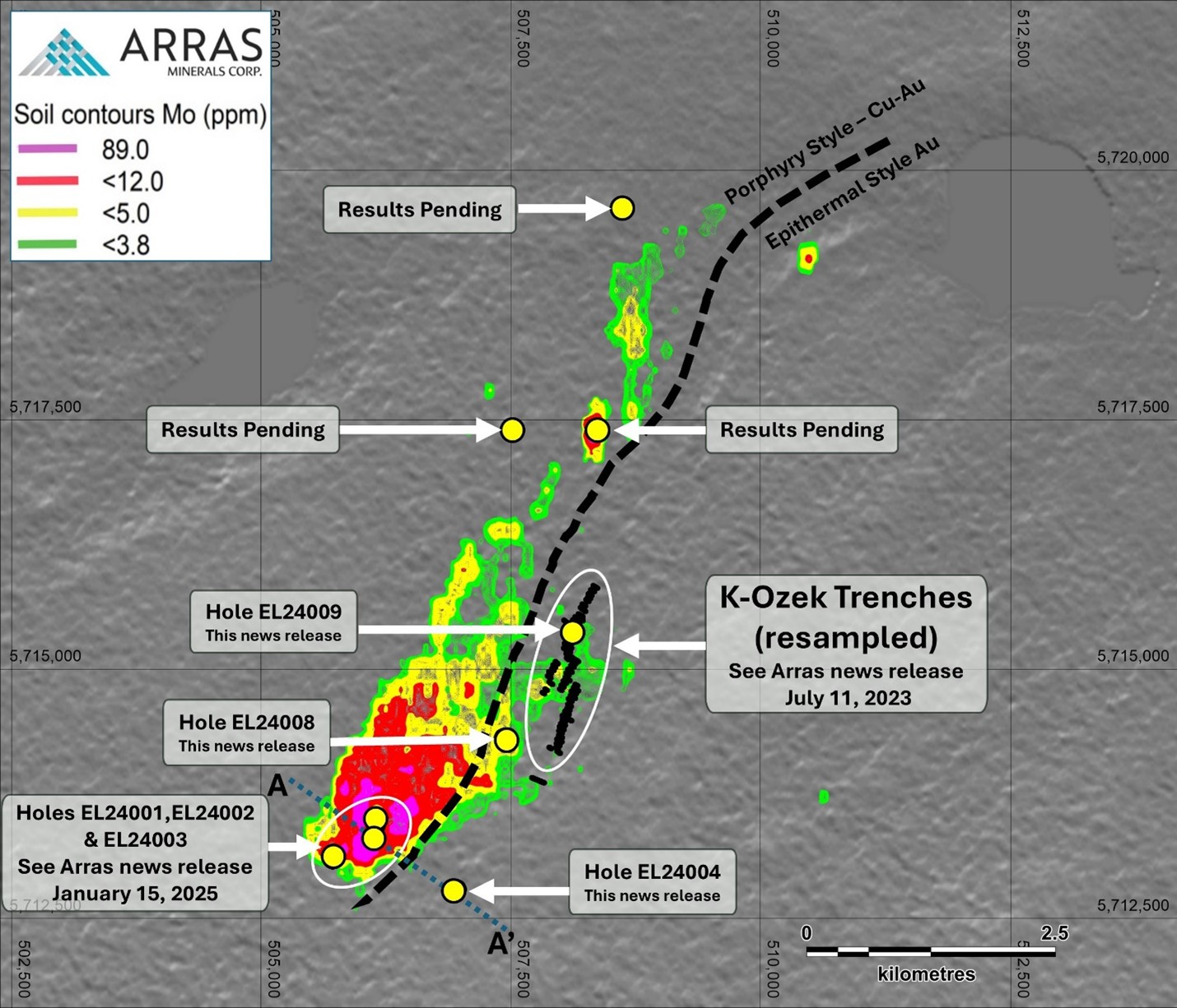 Arras Minerals Drills 86.8 Metres @ 1.10 G/T AUEQ from Surface at ...