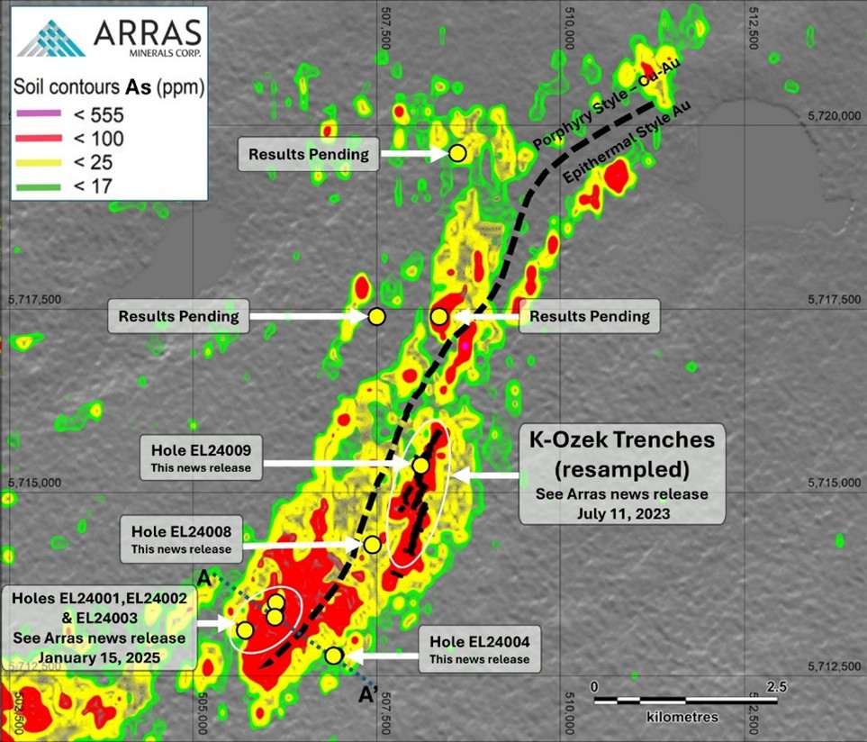 Arras Minerals Drills 86.8 Metres @ 1.10 G/T AUEQ from Surface at ...