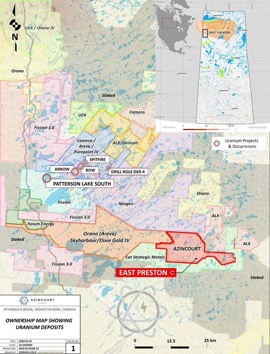 246836 91dfeb4da4e80a9f 003 Azincourt Energy Planning Geophysics Program at East Preston Project, Athabasca Basin