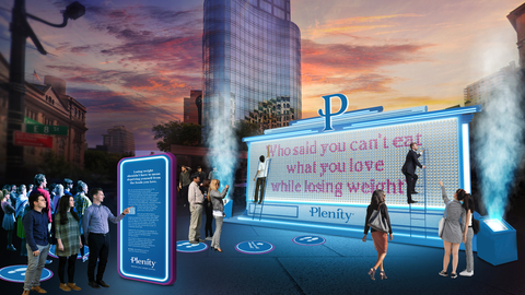 Plenity creates edible dessert billboard to challenge overly restrictive dieting assumptions. (Photo: Business Wire)