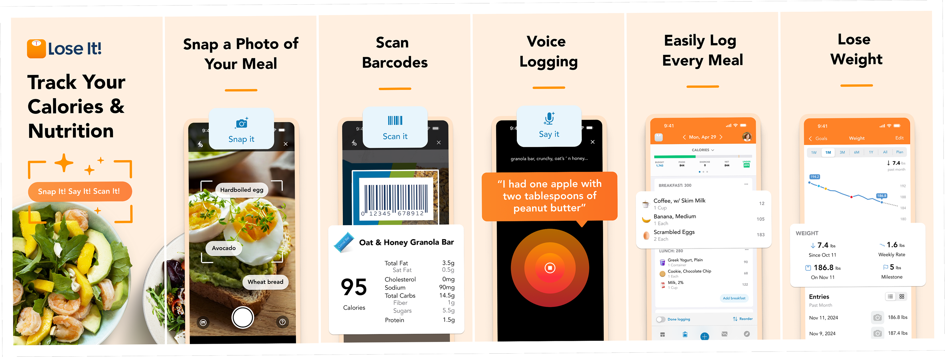 Lose It! App Screenshots