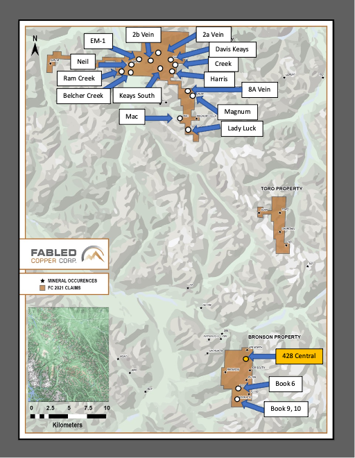 Fabled Copper Corp., Wednesday, July 20, 2022, Press release picture