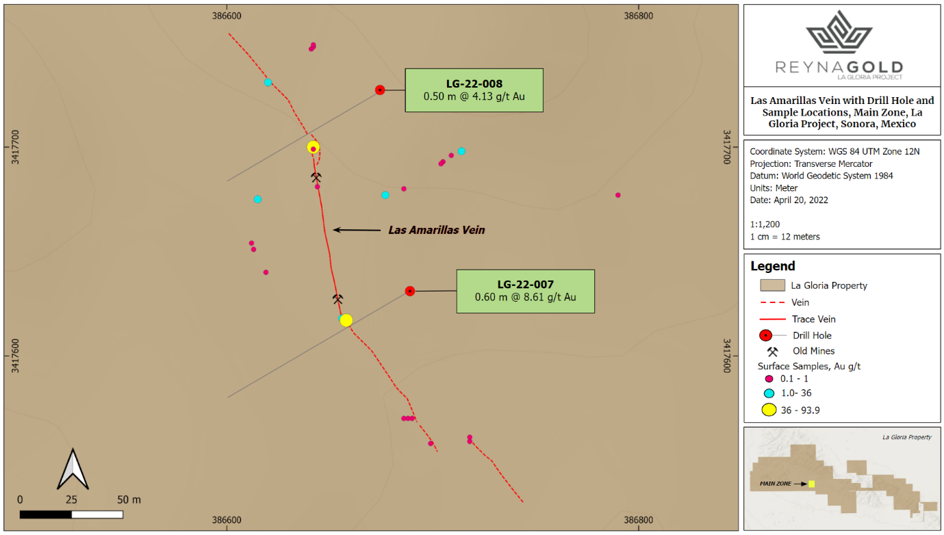 Reyna Gold Corp, Wednesday, April 20, 2022, Press release picture