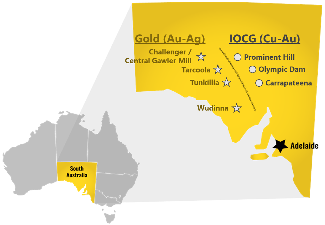 a map of australia with yellow squaresai-generated content may be incorrect.