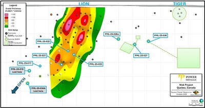 Power Metallic Mines Inc Power Metallic Intercepts 5 35 Meters Power Metallic Intercepts 5.35 Meters of 11.97% Cu (16.35% CuEqRec) in Hole 25-022 Infill Drilling Expanding the Lion Zone and Updates on Fall/Winter Drill Program and Land Assembly