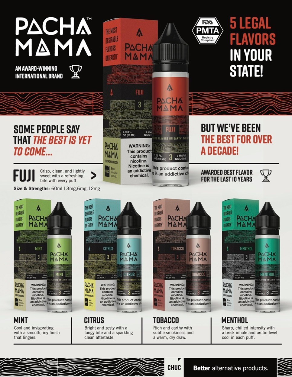 Charlie's Holdings (OTCQB:CHUC) to Launch PMTA Registry-Compliant PACHAMAMA  E-liquids - The Globe and Mail