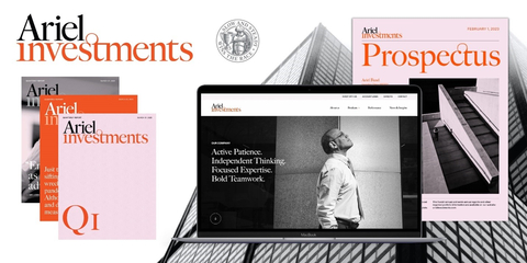 The new Ariel Investments brand identity can be viewed on ArielInvestments.com and the firm’s social media channels. (Photo: Ariel Investments)