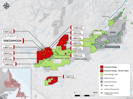 250072 6f4fdd4e14943ab2 002 Azincourt Energy Acquires Option on the Harrier Uranium Project and Adjacent Land Package