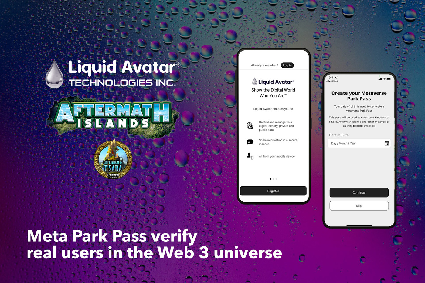 Aftermath Islands Metaverse And Liquid Avatar Technologies Introduce Meta  Park Pass To Verify Real Users In The Web 3 Universe