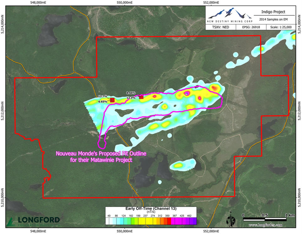 New Destiny Mining Corp., Monday, March 6, 2023, Press release picture
