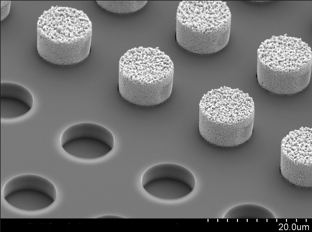 Gold bump transfer substrate produced