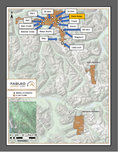 Fabled Copper Corp., Wednesday, May 25, 2022, Press release picture