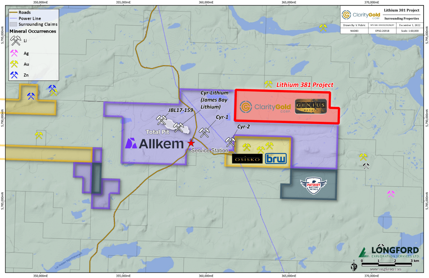 image Clarity Gold Enters Option To Acquire A 50 Interest In The Lithium381 Property