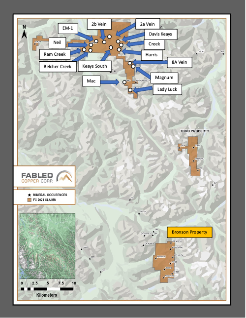 Fabled Copper Corp., Wednesday, June 29, 2022, Press release picture