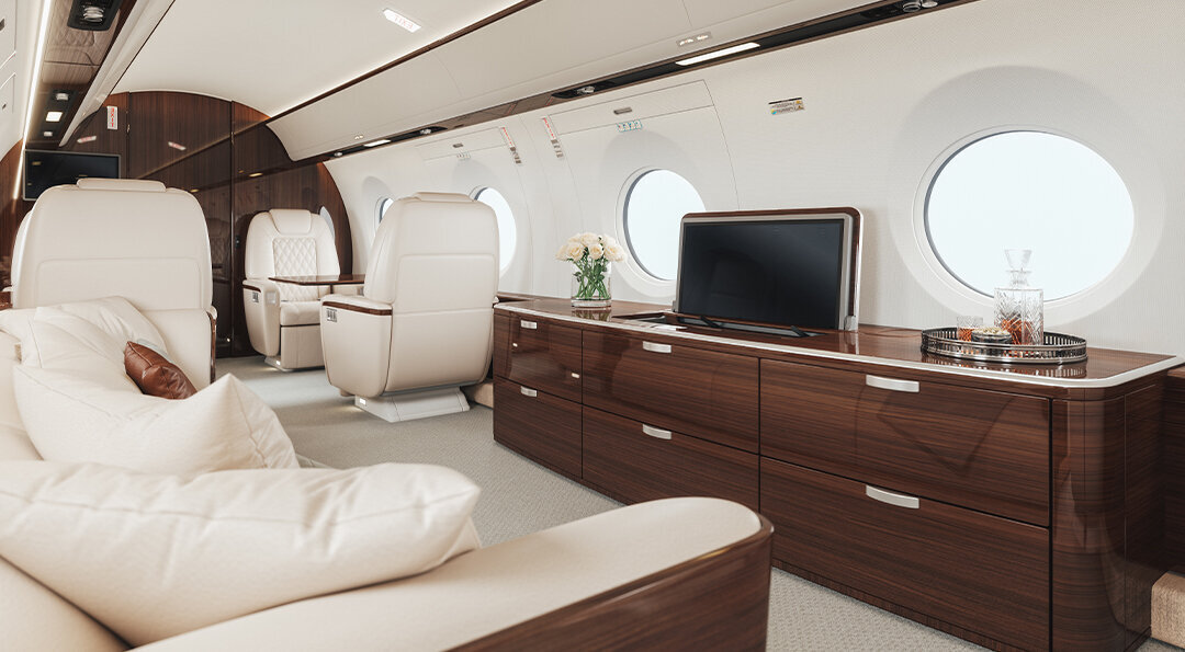 private jet interior