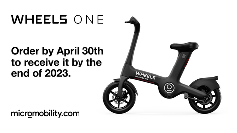 www.micromobility.com/products/wheelsone (Graphic: Business Wire)