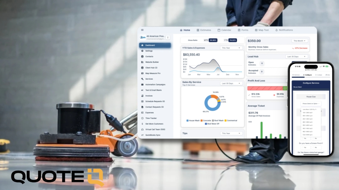 QuoteIQ Revolutionizes Commercial Cleaning Industry with All-in-One Software Platform, Driving 40% Average Revenue Growth for Cleaning Business
