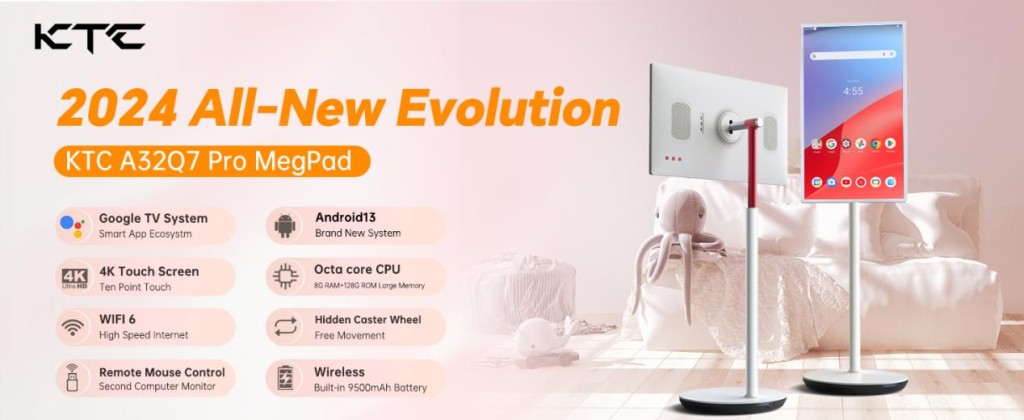 KTC Launches MegPad A32Q7Pro, The Ultimate Portable 4K Touchscreen