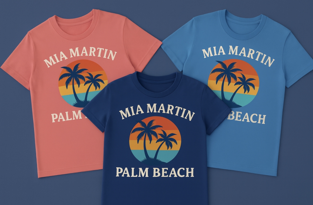 Mia Martin Palm Beach Launches Vibrant T-Shirt Collection Inspired by Coastal Living