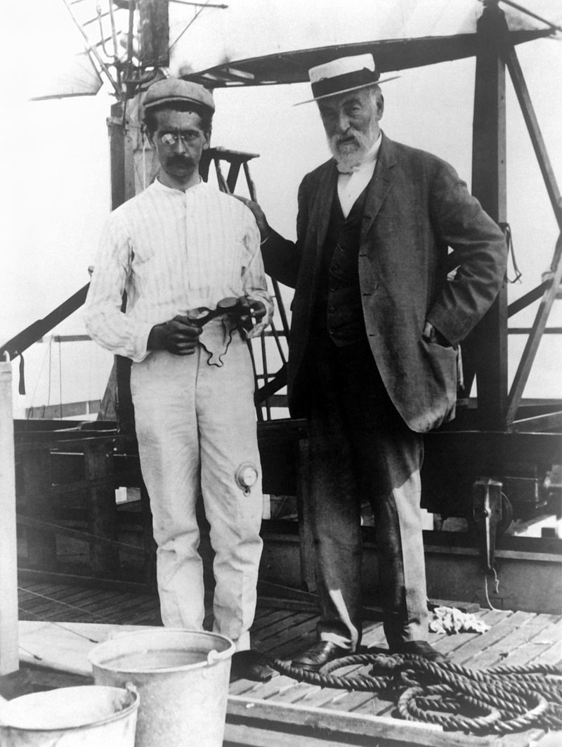 Langley (right) and Charles Manly. (Photo: NASA)