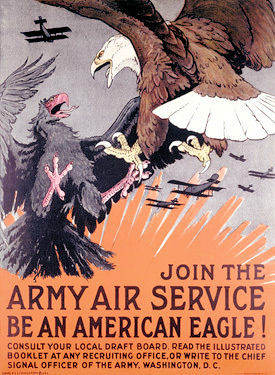 A World War I recruiting poster for the Army Air Service. (Image: USAF)