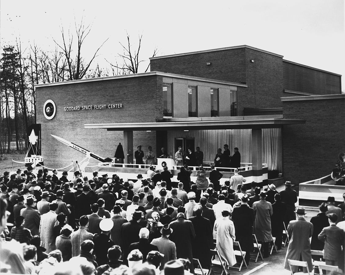 By March 16, 1961, enough work had been completed to formally dedicate the new NASA research center named in honor of America's great rocket innovator, Robert H. Goddard. (Photo: Great Images in NASA)