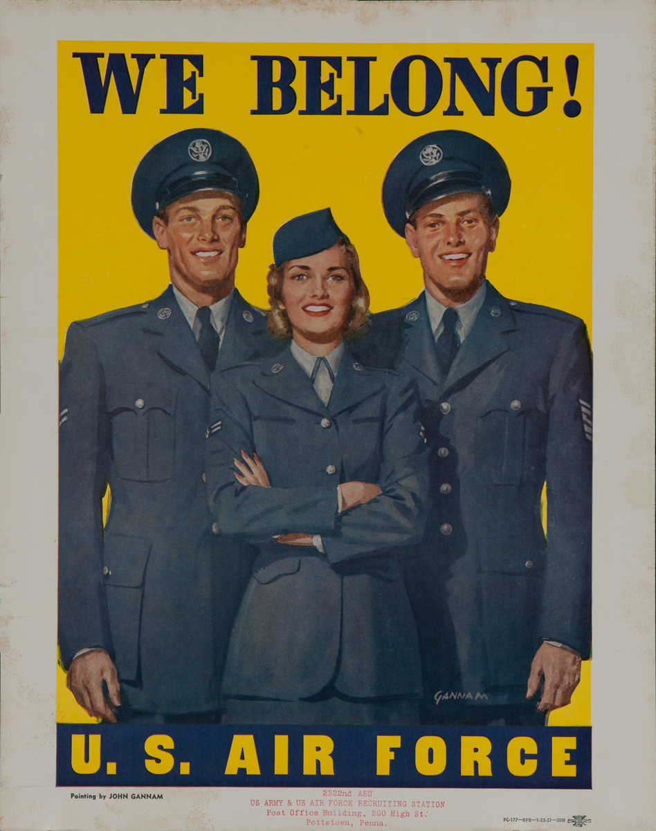 A 1951 U.S. Air Force recruiting poster. (Image: dpvintageposters.com)  