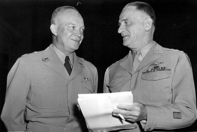 U.S. Army Chief of Staff Dwight D. Eisenhower and Major General Carl A. Spaatz. (Photo: trumanlibrary.gov)